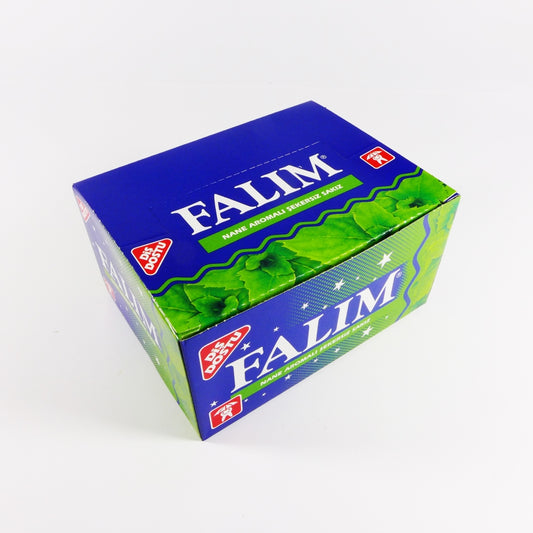 Falim Sugar Free Plain Chewing Gum, Individually Wrapped, Mint Flavored, 100 Pcs